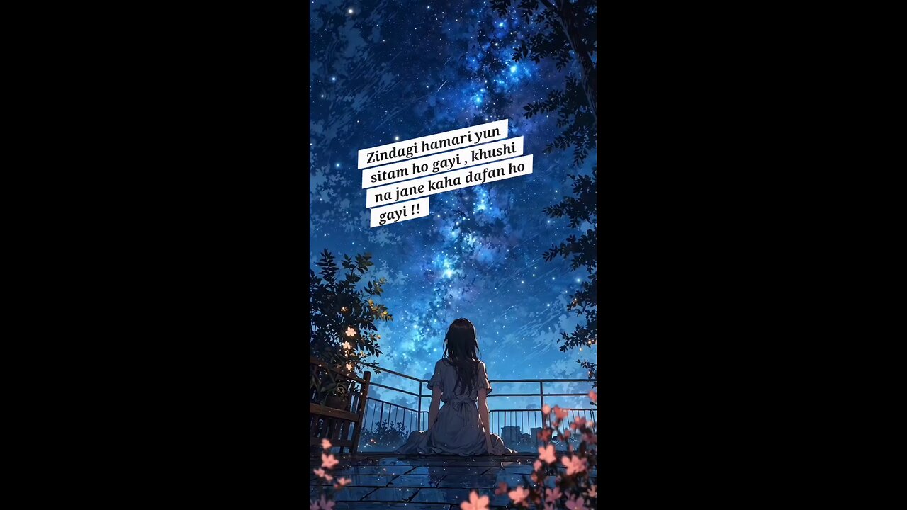 Don't cry when the sun is gone ... Because the tears won't let you see the stars 🥹