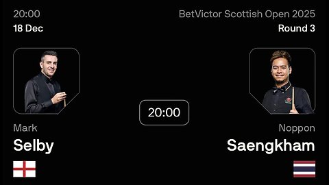 🔴 ถ่ายทอดสดสนุกเกอร์ 🇹🇭 หมู ปากน้ำ VS มาร์ค เซลบี้ 🏴󠁧󠁢󠁥󠁮󠁧󠁿 ศึก สก็อตติช โอเพ่น