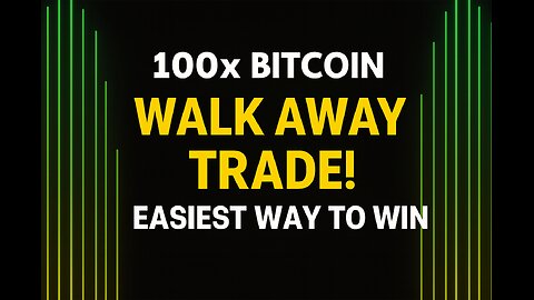 Crypto Trading Live 100x Mastering the Walk Away Method for Successful Trading 🚀