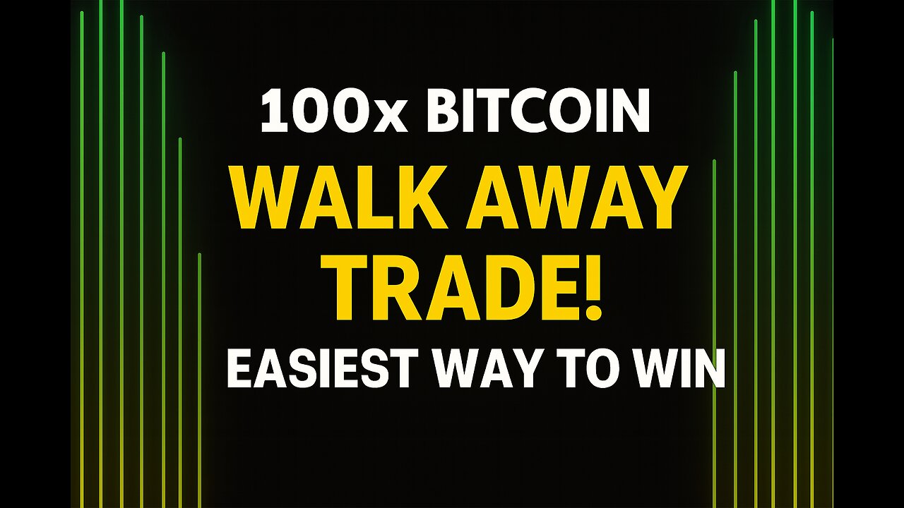 Crypto Trading Live 100x Mastering the Walk Away Method for Successful Trading 🚀