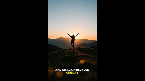 No one sees the struggle but Every one see the rise