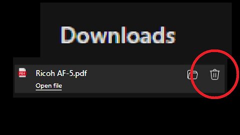 Caution: Edge Chrome downloads list "delete"