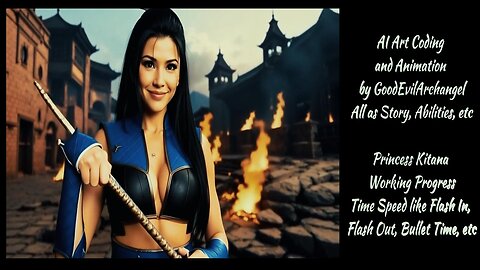 Princess Kitana MK, Hyper Realistic Working Progress with BGM