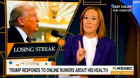 Jen Psaki Fuels Health Rumors Because Trump Took a Few Days Off
