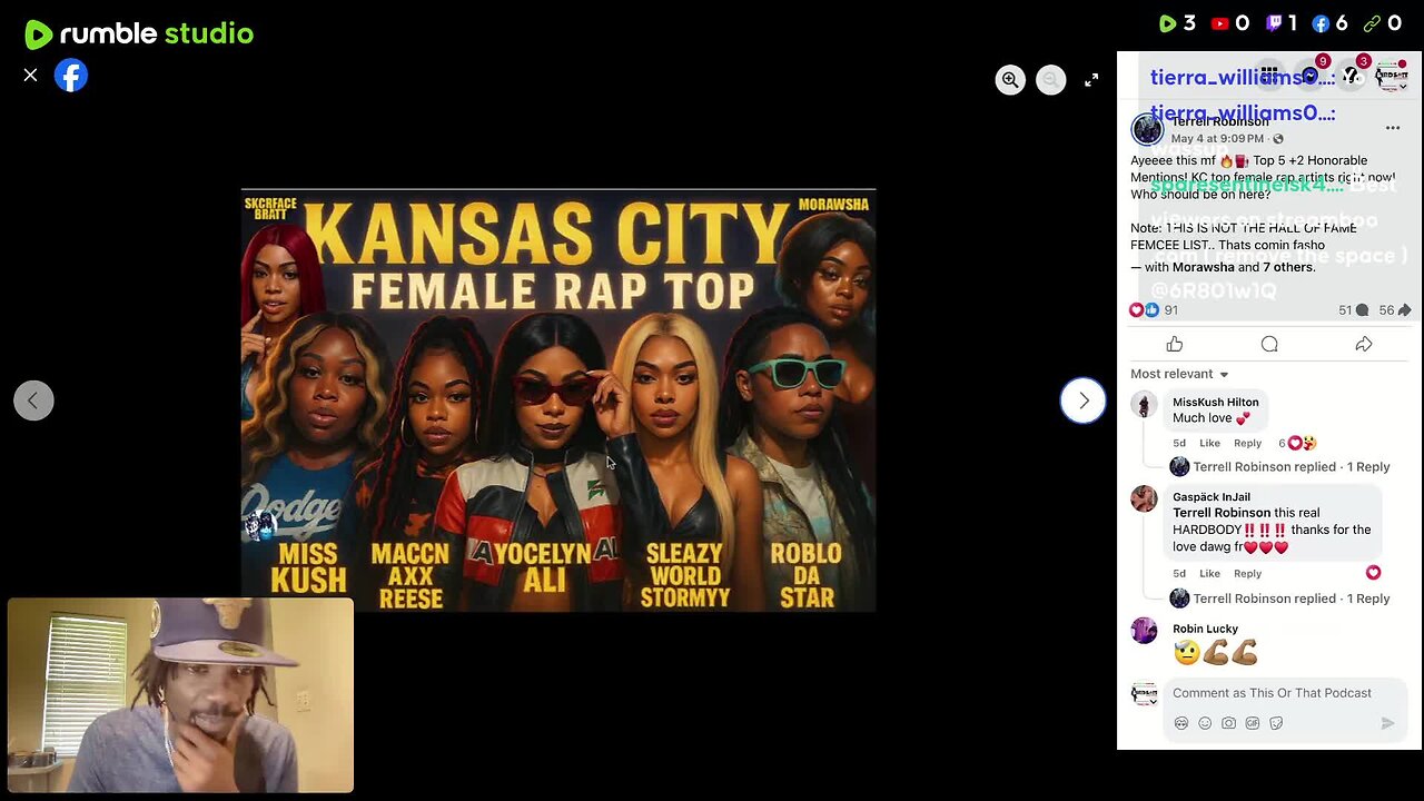 If Shay Lyriq and Amira Wang ain't on the KC Female rap list it's invalid.
