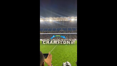 Champions League winning celebration 🏆