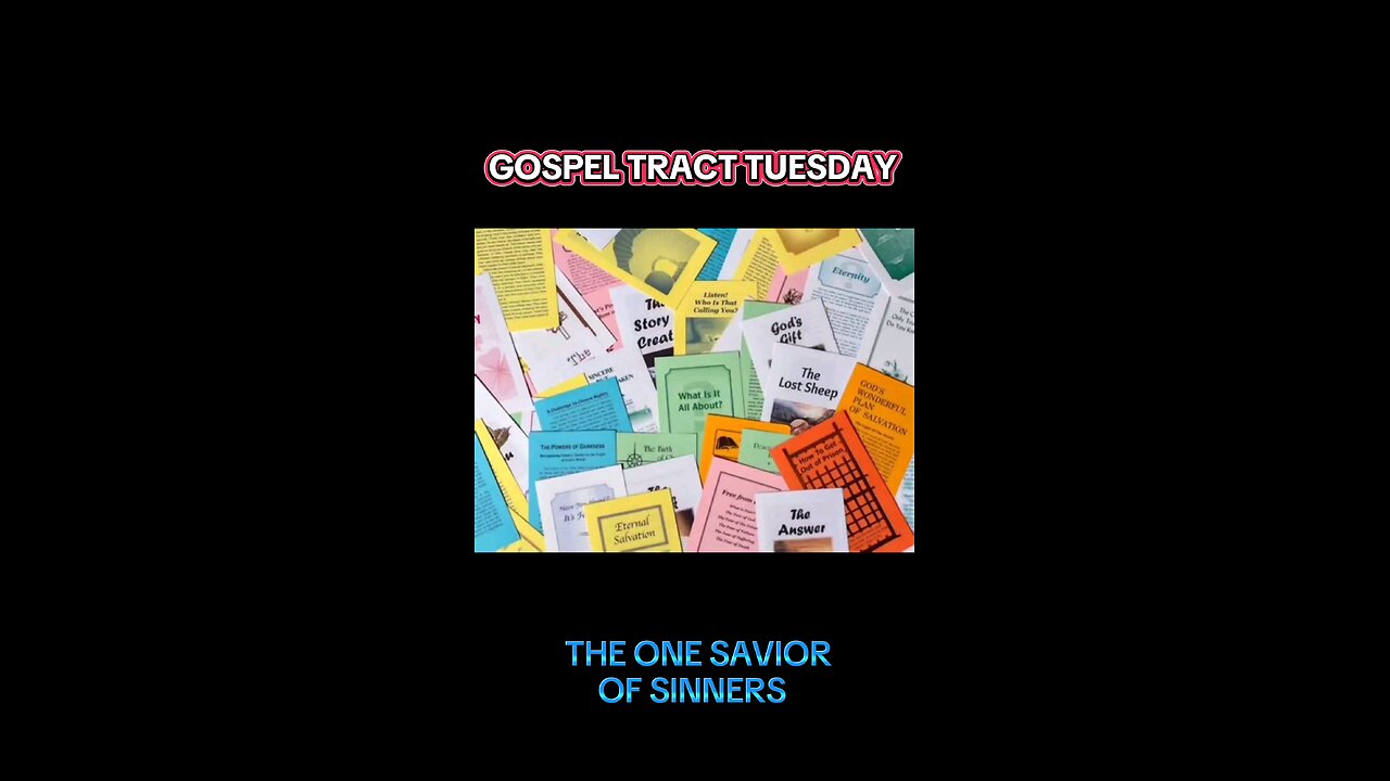 The One Savior of Sinners