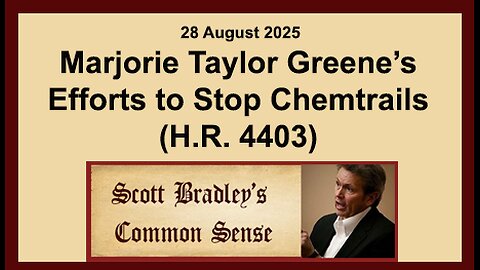 Marjorie Taylor Greenes Efforts to Stop Chemtrails (H.E. 4403)