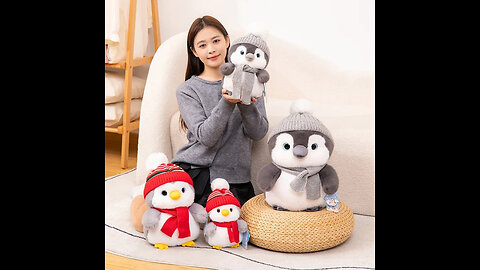 Cozy Winter Penguin Plushie Toy