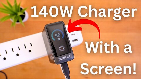 MOKiN 140W Fast Charger REVIEW! (IT HAS A SCREEN!)