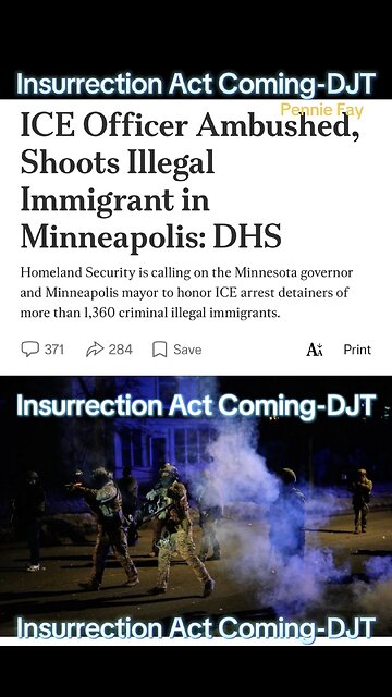 President Trump: Insurrection Act coming -DJT Truth Social