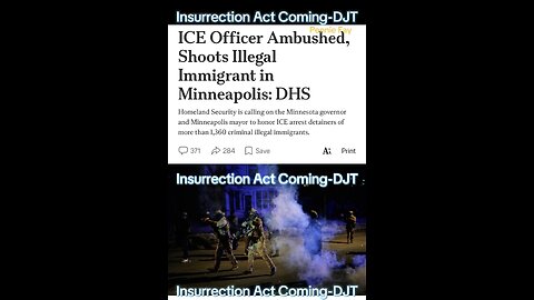 President Trump: Insurrection Act coming -DJT Truth Social