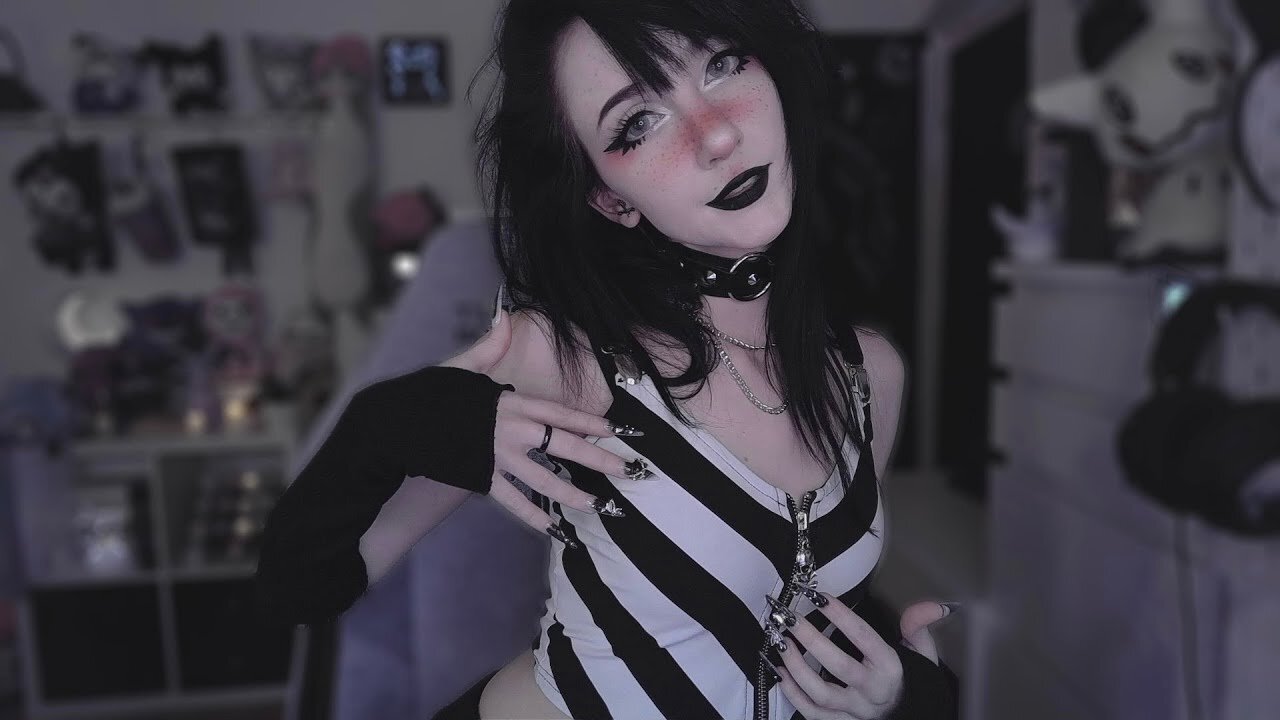asmr falling asleep in black and white