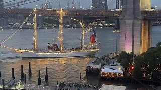 Navy Ship Collides with NYC Bridge