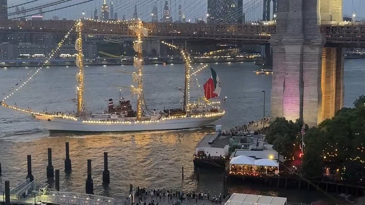 Navy Ship Collides with NYC Bridge