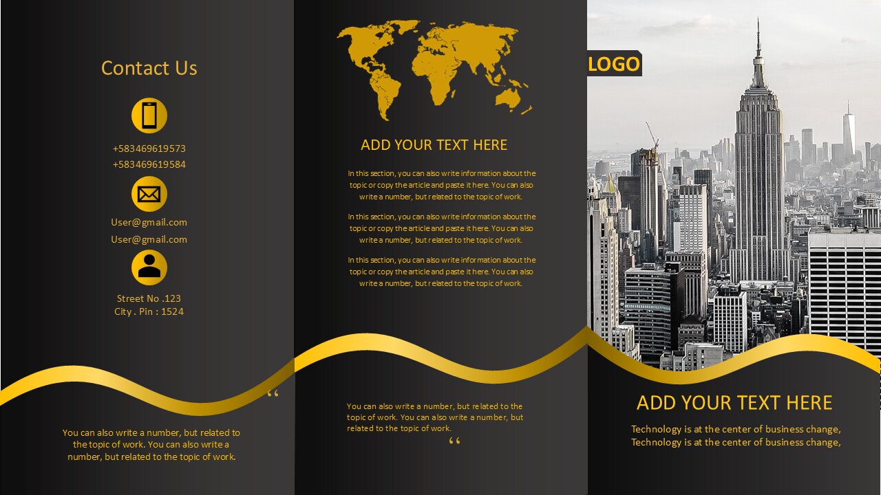 How to make a brochure with PowerPoint