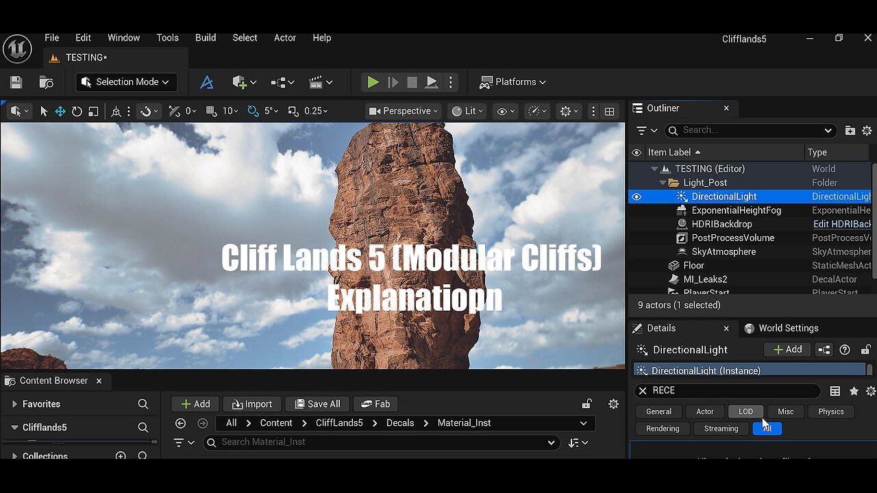 Cliff Lands 5 (Modular Cliffs) EXPLANATION