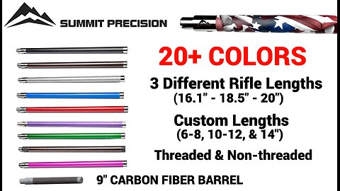 Ruger 10/22 Carbon Fiber Barrels - Summit Precision