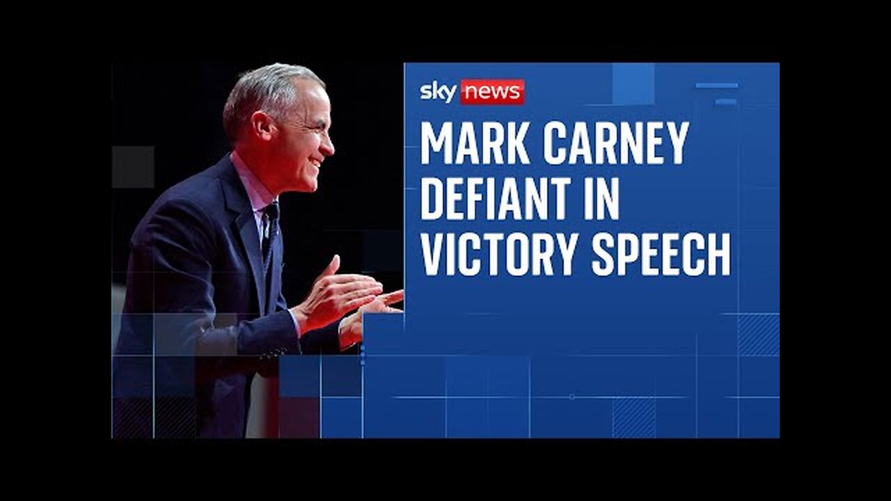 Mark Carney defiant as he addresses Canada after election win