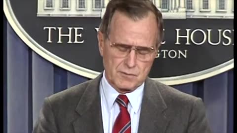 FLASHBACK_ President George ( Mena drug running) H.W. Bush Announces Capture Of Manuel Noriega