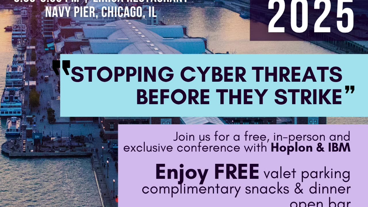 CYBERSECURITY CONFERENCE 2025 HAPPENING IN CHICAGO | HOPLON x IBM | #Cybersecurity