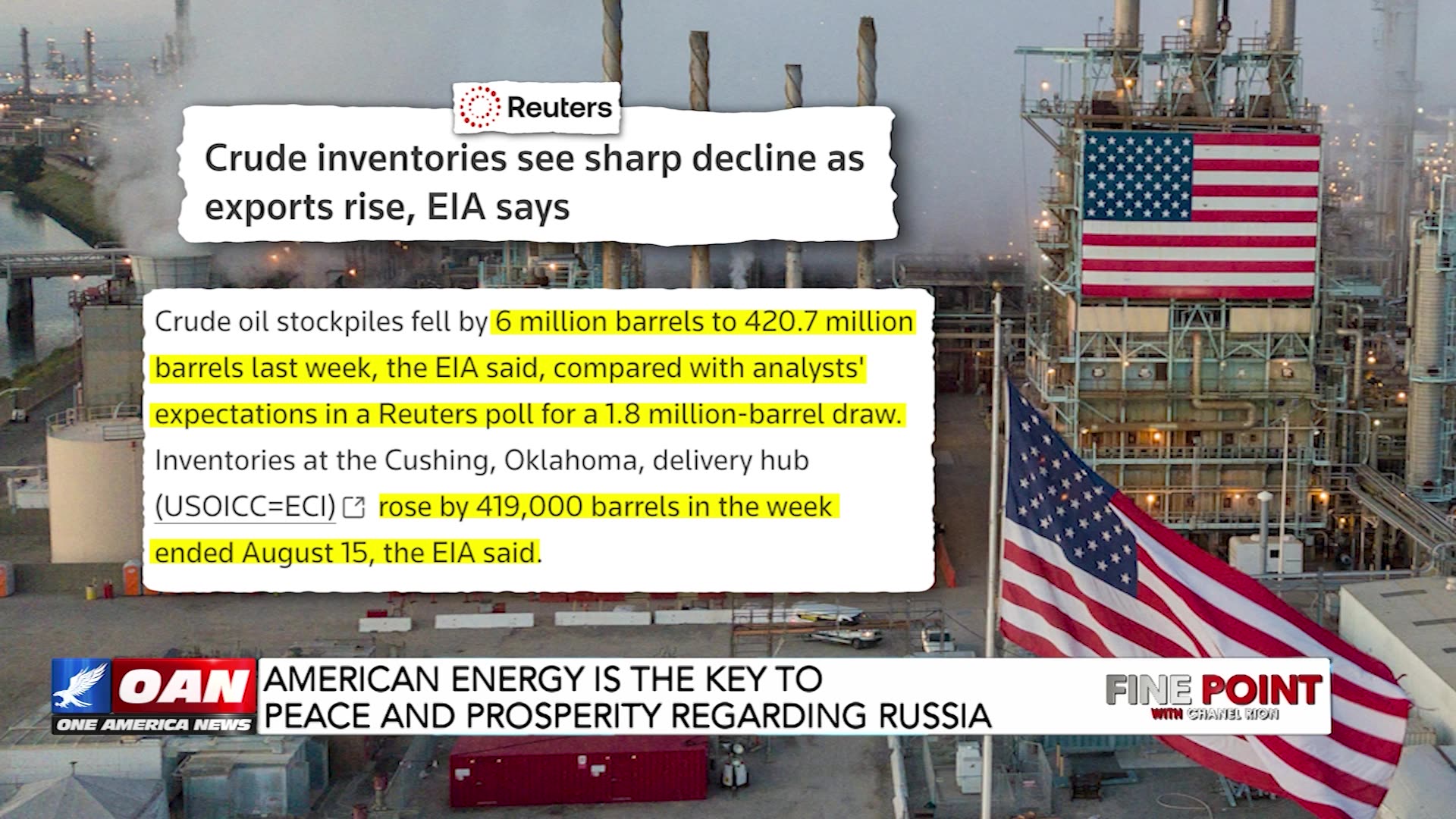Fine Point - American Energy is the Key to Peace and Prosperity Regarding Russia w/ Chanel Rion
