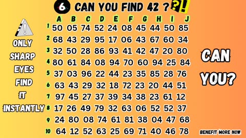 Can you find 42 ? 🔎