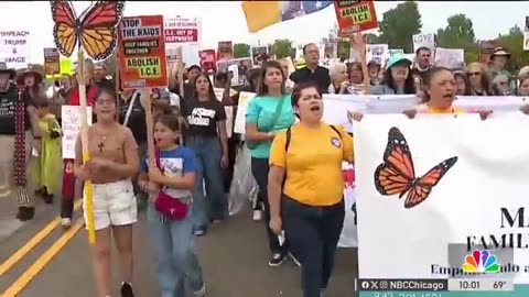 Prayer march against ICE at Great Lakes Naval Base