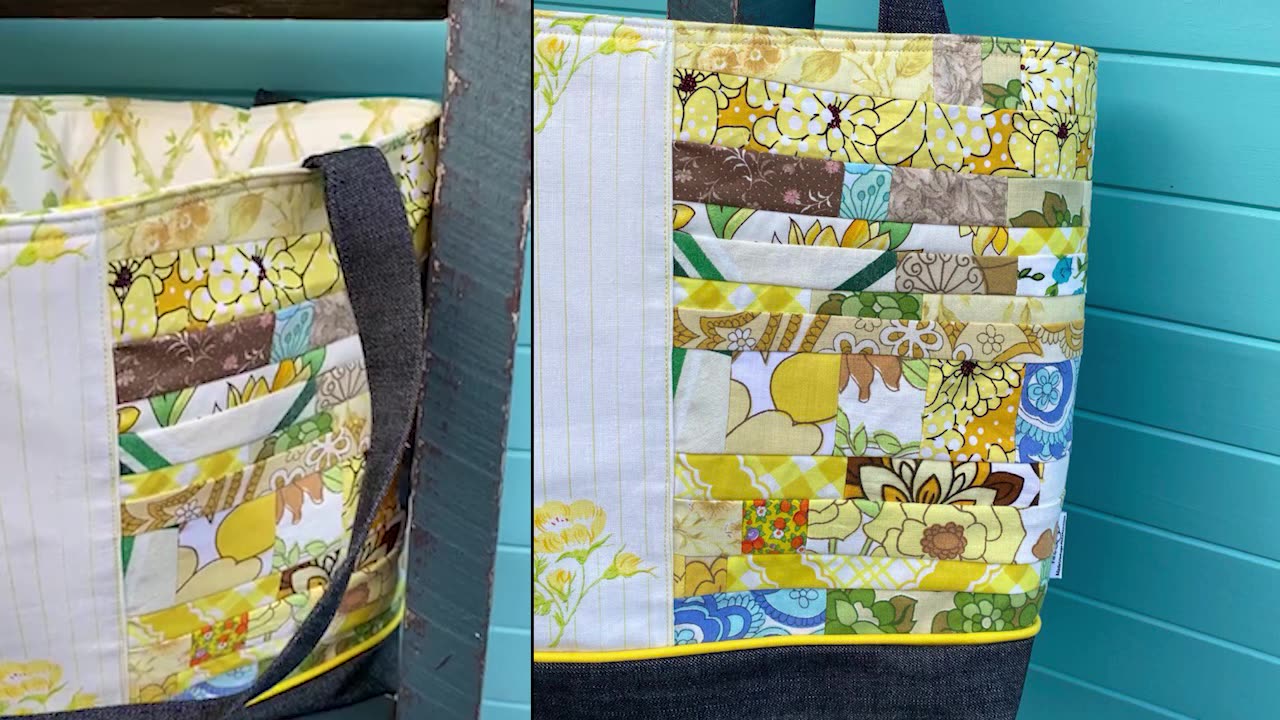 Upcycled Vintage Tote Bag 🧡