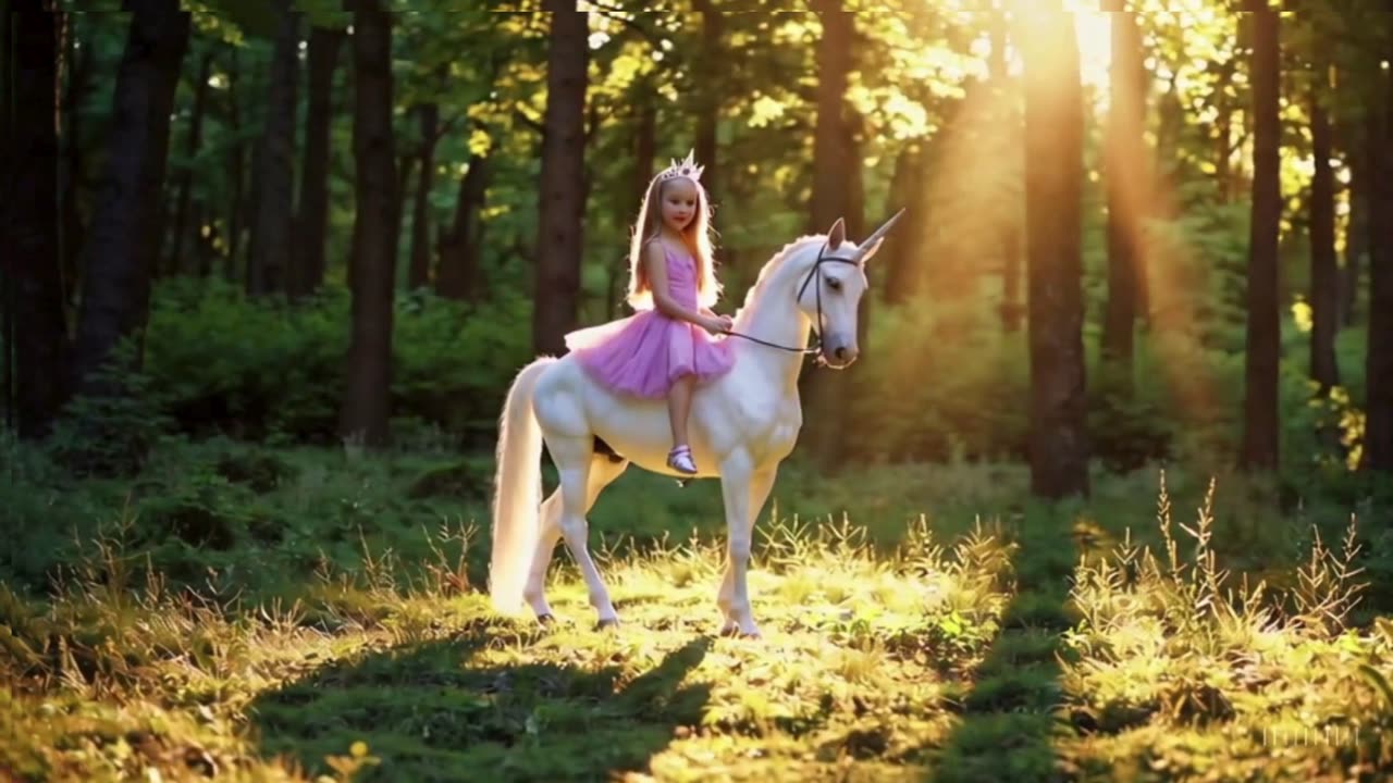Iris Riding Her Unicorn – Magical Lullaby Song for Kids