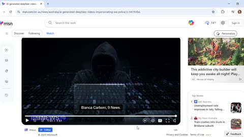 Nine News story on dangers of AI videos is more deceptive than deep fakes it warns about
