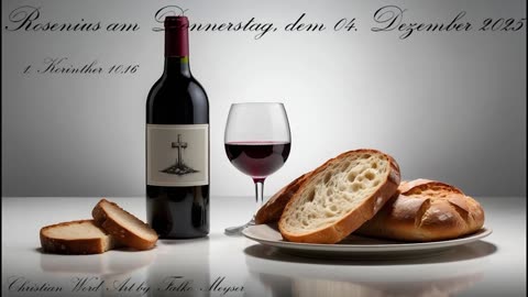 Rosenius am Donnerstag, dem 04. Dezember 2025, zu 1. Korinther 10,16
