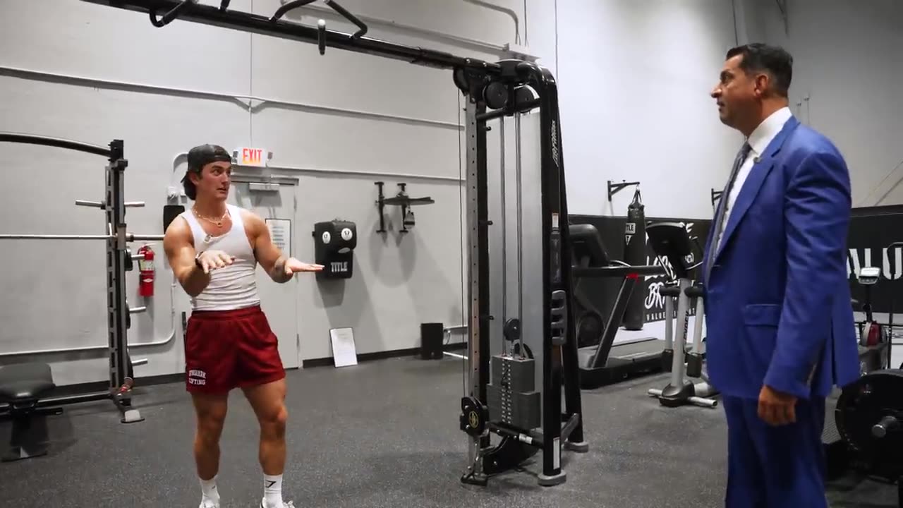 Asking celebrities to work out there gym