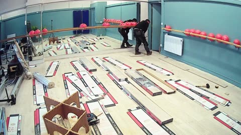 Commercial laminate flooring installation from start to finish.