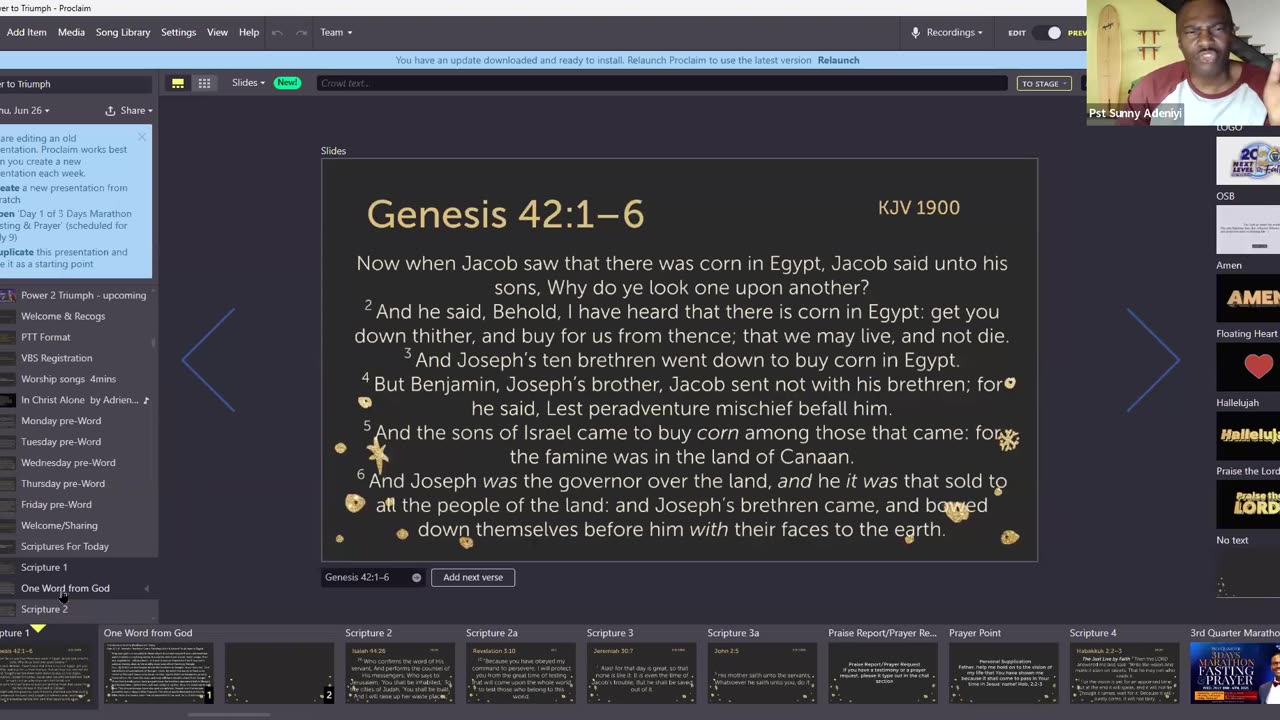 Power To Triumph || Joseph's Brothers Came Seeking Grain & Bowed To Joseph In Egypt || July 8, 2025