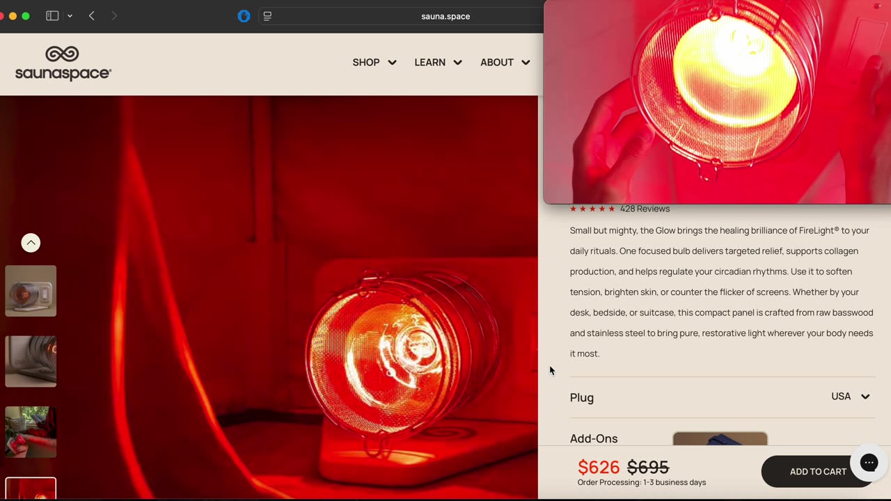 Sauna Space Glow Review