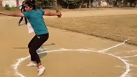 Trending: Girls discus throw ||#sports #games #shorts #youtubeshorts #athlete #s