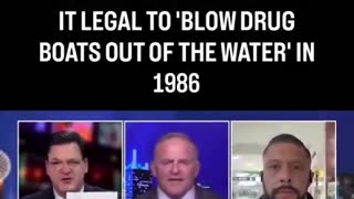 Schumer wrote the law that makes it legal to blow up drug boats.