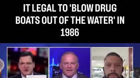 Schumer wrote the law that makes it legal to blow up drug boats.