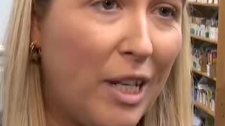 She's smiling while talking about the school abandoning its Catholic ethos for