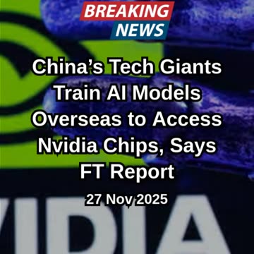 AI Training Overseas to Access Nvidia Chips, Says