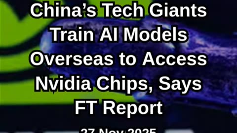 AI Training Overseas to Access Nvidia Chips, Says