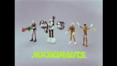 Micronauts 1977 TV Commercial from Mego feat. Acroyear, Space Glider & Time Traveler Action Figures