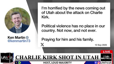 BREAKING!!!! CHARLIE KIRK SHOT IN UTAH - LOUD MAJORITY LIVE