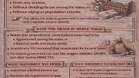 Amendment XVI Explained | Income Taxes and Federal Authority