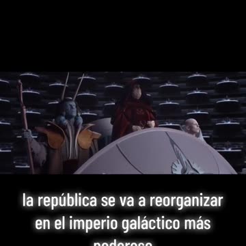 Uno de los discursos más memorables el Emperador Palpatine pronuncia una declaración que establece e