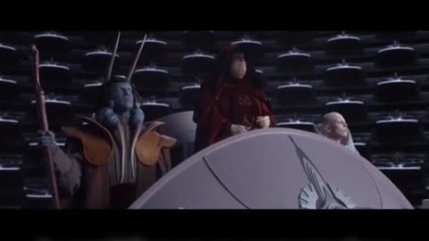 Uno de los discursos más memorables el Emperador Palpatine pronuncia una declaración que establece e