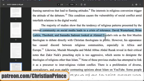 Indonesian phD thesis exposing Christian Prince by Universitas Islam Negeri Ar-Raniry | Malay Subs |