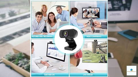 Webcam HD 1080p ,Live Streaming Web Camera with Stereo Microphone, PC Desktop or Laptop US
