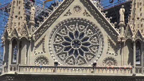 Notre Dame Cathedral Paris France from the outside June 2025